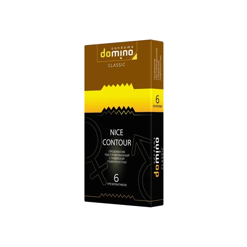 Фото Luxe Презервативы Domino, classic, nice contour, 18 см, 5,2 см, 6 шт.