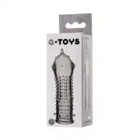 Изображение A-toys by TOYFA Насадка на пенис A-Toys by TOYFA Dond, TPR, прозрачный, 14,7 см