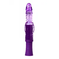 Изображение A-toys by TOYFA Вибратор с клиторальным стимулятором TOYFA A-Toys  High-Tech fantasy, TPR, Фиолетовый, 23 см