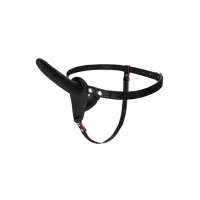 Изображение  Страпон на креплении Black&Red by TOYFA, силикон, черный, 24 см