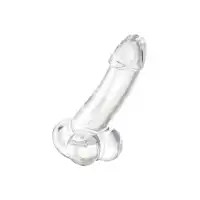 Изображение A-toys by TOYFA Реалистичный фаллоимитатор A-Toys by TOYFA Cryst, TPE, прозрачный, 15 см