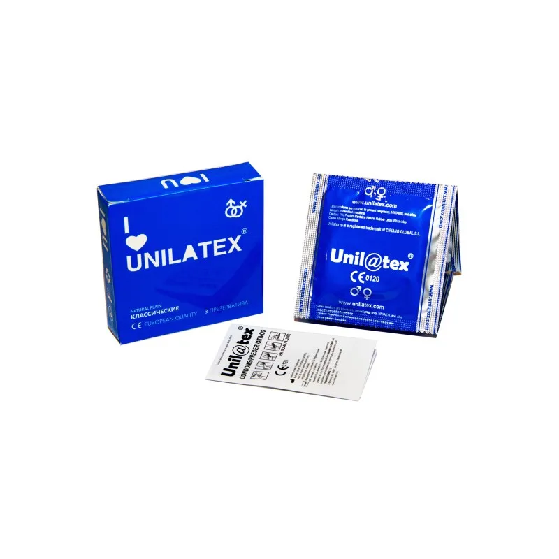 Фото Unilatex Презервативы Unilatex Natural Plain №3  гладкие классические