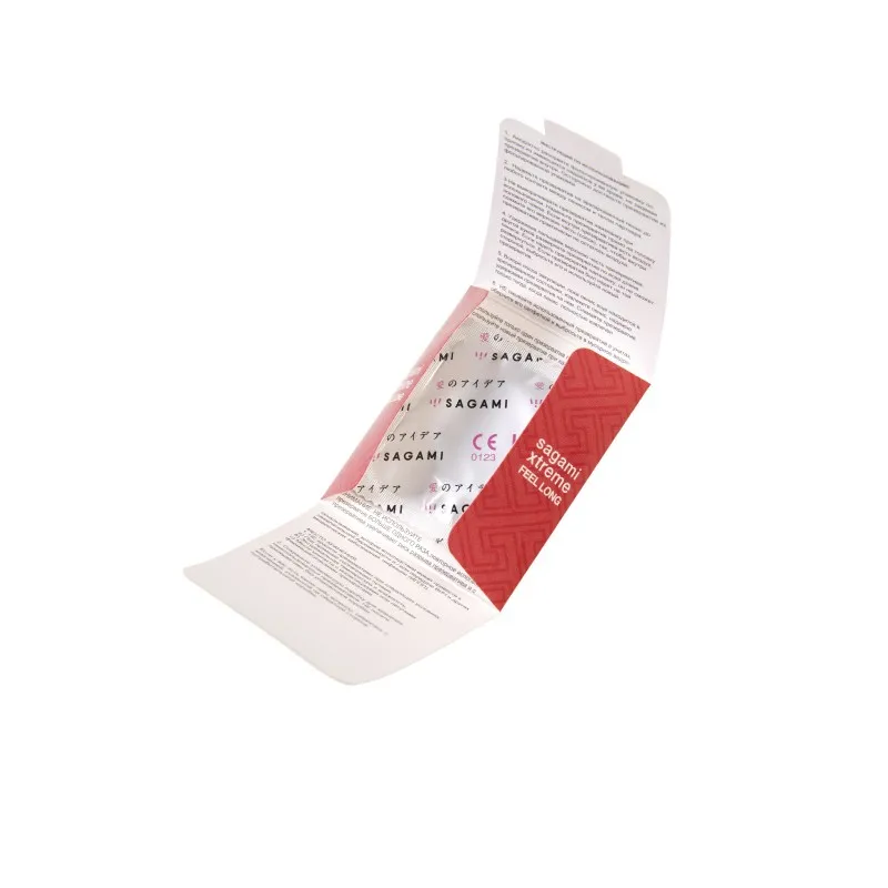Фото Sagami, Япония Презервативы Sagami, xtreme, feel long, латекс, 19 см, 5,2 см, 1 шт.