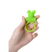 Изображение A-toys by TOYFA Виброкольцо на пенис A-Toys by TOYFA Chio, силикон, зеленое, 8,1 см, Ø 3,1 см