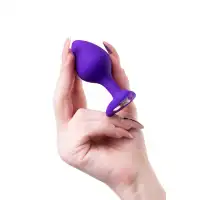 Изображение ToDo by Toyfa Анальная втулка ToDo by Toyfa Diamond Heart, силикон, фиолетовый, 8 см, Ø 3,5 см
