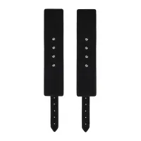 Фото  Поножи Anonymo #0153, PU кожа, черные, 26,5 см