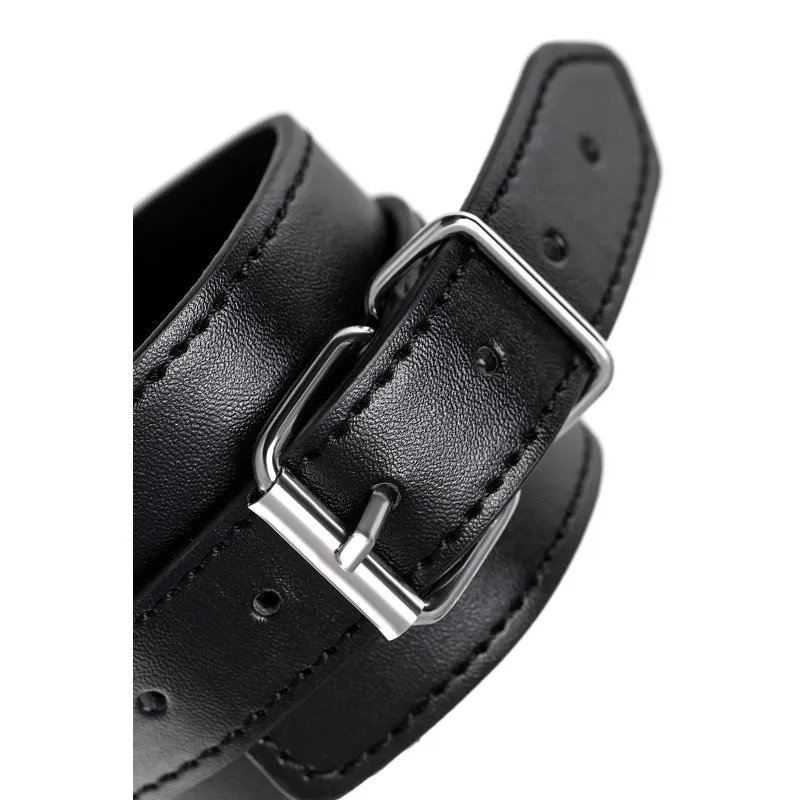 Фото  Поножи Anonymo #0153, PU кожа, черные, 26,5 см