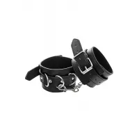 Фото  Поножи Anonymo #0153, PU кожа, черные, 26,5 см