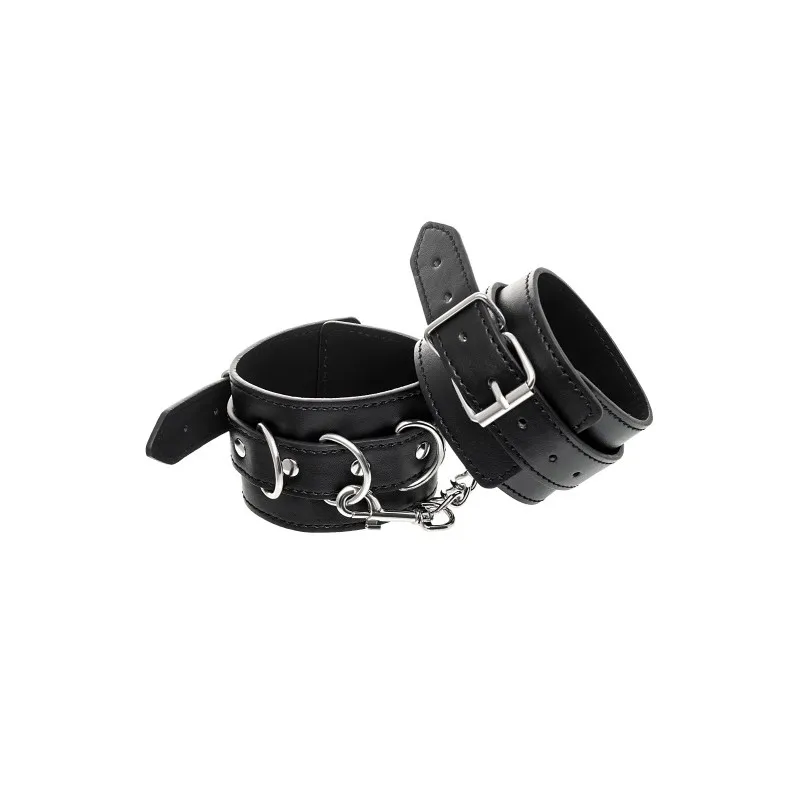 Фото  Поножи Anonymo #0153, PU кожа, черные, 26,5 см