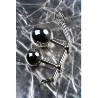 Изображение Metal by TOYFA Стринги TOYFA Metal с двумя шарами, серебряные