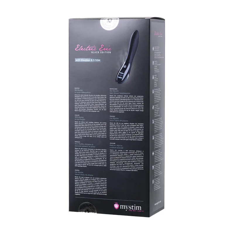 Изображение MYSTIM Вибратор Mystim Electric Eric  силиконовый с электростимуляцией, чёрный, 27 см