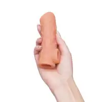 Изображение KOKOS Насадка реалистичная KOKOS NUDE SLEEVE с дополнительной стимуляцией, TPE, телесная, 14 см