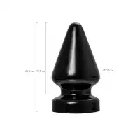 Фото  Анальная втулка POPO Pleasure by TOYFA Draco β, PVC, черная, 21 см, Ø 11,5 см