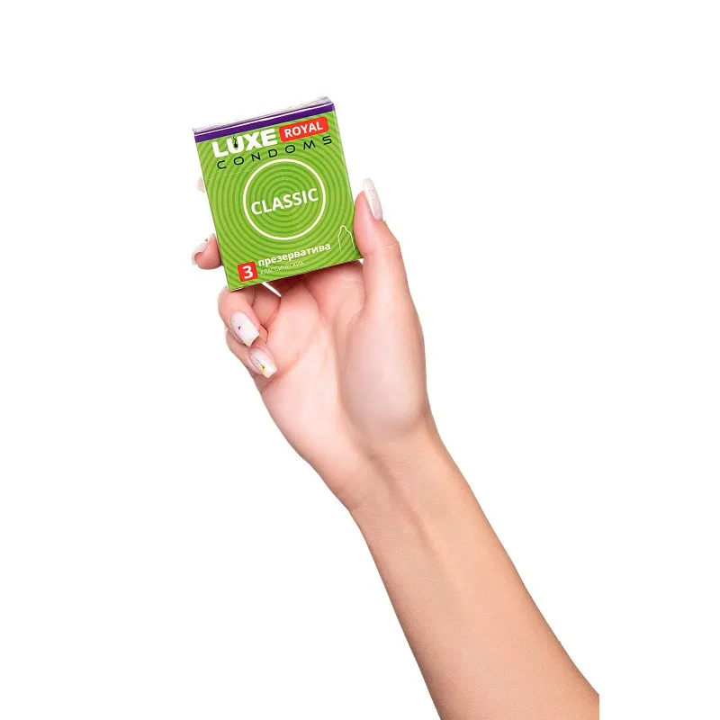 Фото Luxe Презервативы Luxe, royal, classic, 18 см, 5,2 см, 3 шт.