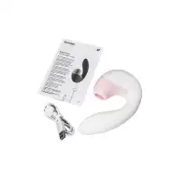 Фото Satisfyer, Германия Вибратор Satisfyer Supernova, с вакуум-волновым стимулятором, силикон, белый, 16,9 см