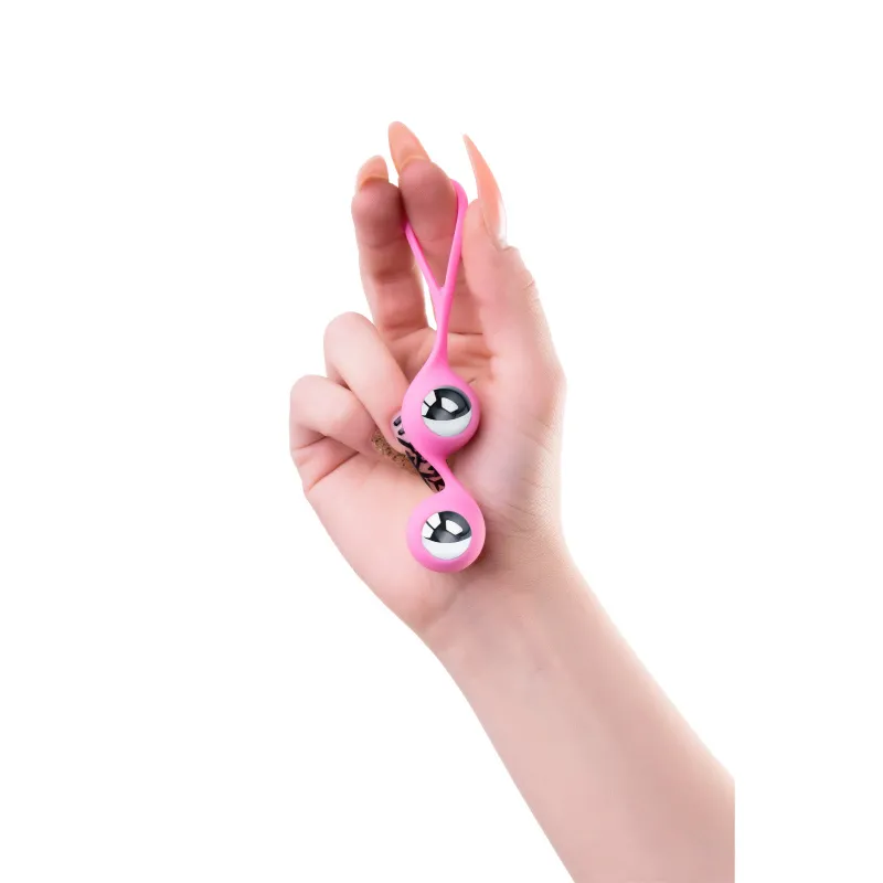 Фото Leroina Вагинальные шарики LEroina Futa, силикон, розовый, 11 см, Ø 1,9 см, 63 г