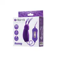 Изображение A-toys by TOYFA Виброяйцо с пультом управления TOYFA  A-Toys Bunny, силикон, фиолетовый