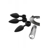 Фото Bathmate, Великобритания Набор анальных плагов Bathmate Anal Training Plugs VIBE, силикон, чёрный