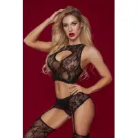 Candy Girl, Гонконг Костюм-сетка Candy Girl Olivia (топ, чулки с поясом, стринги) черный, OS — купить в Минске Изображение Candy Girl, Гонконг Костюм-сетка Candy Girl Olivia (топ, чулки с поясом, стринги) черный, OS