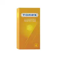 Фото Torex Презервативы Torex, ребристые, латекс, 18,5 см, 5,4 см, 12 шт.
