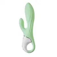 Изображение Satisfyer, Германия Надувной вибратор-кролик Satisfyer Air Pump Bunny 5+ Connect App, силикон, мятный, 10 см