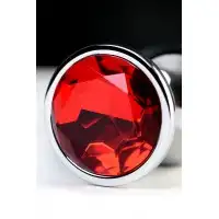 Metal by TOYFA Анальная втулка Metal by TOYFA, металл, серебряная, с красным кристаллом, 9,5 см, Ø 4 см, 420 г — купить в Минске Изображение Metal by TOYFA Анальная втулка Metal by TOYFA, металл, серебряная, с красным кристаллом, 9,5 см, Ø 4 см, 420 г