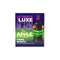 Фото Luxe Презервативы Luxe BLACK ULTIMATE Грива Мулата (Яблоко)
