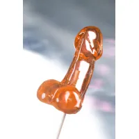 Фото Sosuчki Леденец Sosuчki, «Пенис Amaretto», средний, оранжевый, 80гр