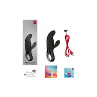 Изображение Fun Factory, Германия Вибратор Fun Factory MiSS BI, силикон, черный, 17 см
