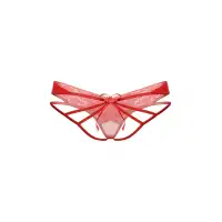 Изображение SoftLine Collection, Польша Стринги с двойным доступом SoftLine Collection, красный, M/L