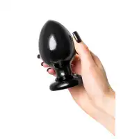 Изображение  Анальная втулка POPO Pleasure by TOYFA Cetus α, PVC, черная, 11,5 см, Ø 6,2 см