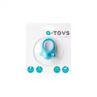 Фото A-toys by TOYFA Эрекционное кольцо на пенис TOYFA A-Toys, силикон, голубой, Ø 5,4 см