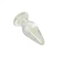 Фото Sexus Glass Анальная втулка Sexus Glass светящаяся в темноте, стекло, прозрачная, 9,8 см