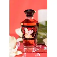 Фото Shunga, Канада Масло массажное для тела Shunga «Клубника и шампанское»Sparkling Strawberry Wine,разогревающее,100мл