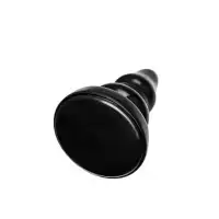 Фото  Анальная втулка POPO Pleasure by TOYFA Monoceros, PVC, черная, 15 см, Ø 7 см