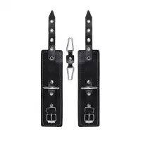 PECADO B.D.S.M Наручники двухслойные с белой строчкой Pecado BDSM, натуральная кожа, черные — купить в Минске Фото PECADO B.D.S.M Наручники двухслойные с белой строчкой Pecado BDSM, натуральная кожа, черные