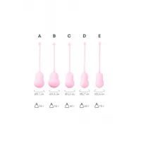 Изображение Flovetta by toyfa, Китай Набор вагинальных шариков Flovetta by Toyfa TULIPS, силикон, розовый, 5,3 см