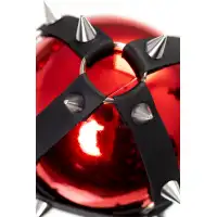 Фото PECADO B.D.S.M Новогодний шар Pecado BDSM, с шипами, глянцевый, красный, 10 см
