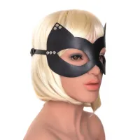 Изображение Штучки-дрючки, Россия Маска Штучки-дрючки «Кошка» с заклепками, кожа, черная