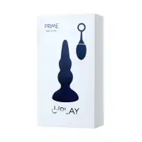 Изображение OPlay by TOYFA Анальная вибровтулка OPlay Prime с пультом ДУ, силикон, синий, 12 см.