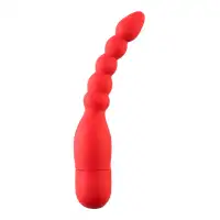 Фото Black & Red by TOYFA Анальный вибратор Black & Red by TOYFA, 10 режимов вибрации, водонепроницаемый, силикон, красный, 19