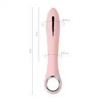 Изображение Physics by Toyfa Вибратор с электростимуляцией PHYSICS GALVANI VIBE, силикон, розовый, 21 см