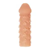 Изображение KOKOS Насадка реалистичная KOKOS COCK SLEEVE 009-M с дополнительной стимуляцией, TPE, телесная, 15.6 см