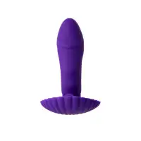 Фото A-toys by TOYFA Вибратор A-Toys by TOYFA Fash с клиторальным стимулятором, силикон, фиолетовый, 12 см