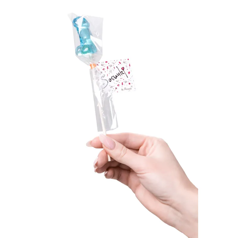 Изображение Sosuчki Леденец Sosuчki, «Пенис Blue Curacao», мини, голубой, 42 гр., 2 шт.