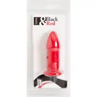 Black & Red by TOYFA Вибровтулка 10,5 см красная — купить в Минске Фото Black & Red by TOYFA Вибровтулка 10,5 см красная