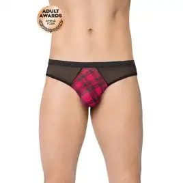 Трусы мужские с клетчатой вставкой SoftLine Collection, черный, M/L