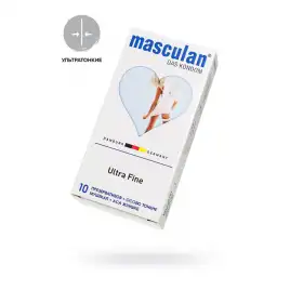Презервативы Masculan, ultra 2, особо тонкие, 19 см, 5,3 см, 10 шт. ( Ultra Fine № 10)