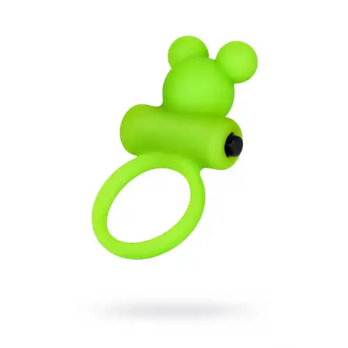 Изображение A-toys by TOYFA Виброкольцо на пенис A-Toys by TOYFA Chio, силикон, зеленое, 8,1 см, Ø 3,1 см