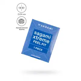 Презервативы Sagami, extreme, feel fit, гладкие, 19 см, 5,1 см, 1 шт.